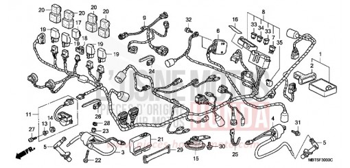 WIRE HARNESS (XL1000V) XL1000V6 de 2006